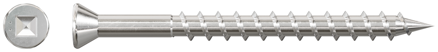 Simpson Strong-Tie SSDTH2S Trim-Head Screw — Sharp Point (Collated) — #7 x 2-1/2 in. #2 Square Type 305 (2000-Qty)