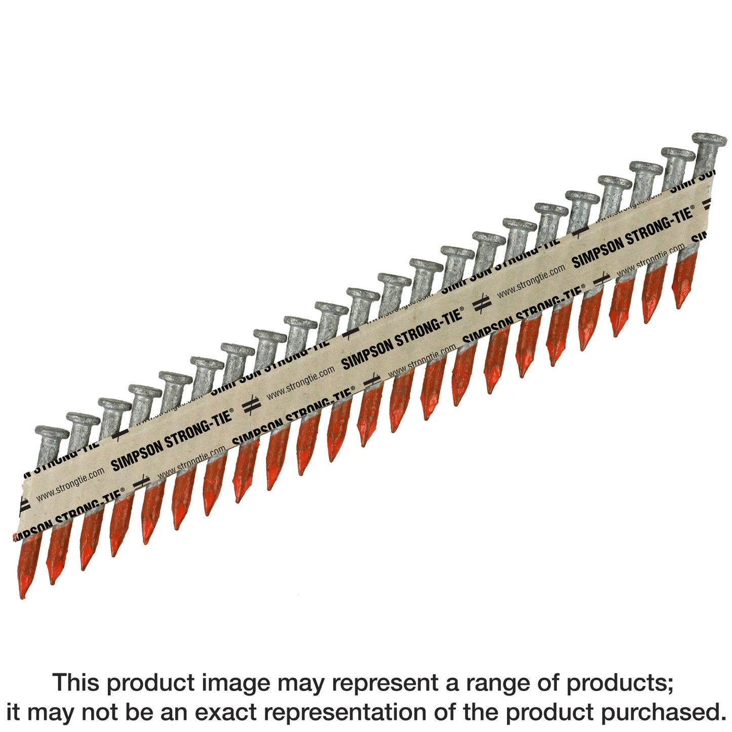 Simpson Strong-Tie N8HDGPT4000 Strong-Drive® 33° SCN SMOOTH-SHANK CONNECTOR Nail — 1-1/2 in. x .131 in. HDG (4000-Qty) (Pack of 64)