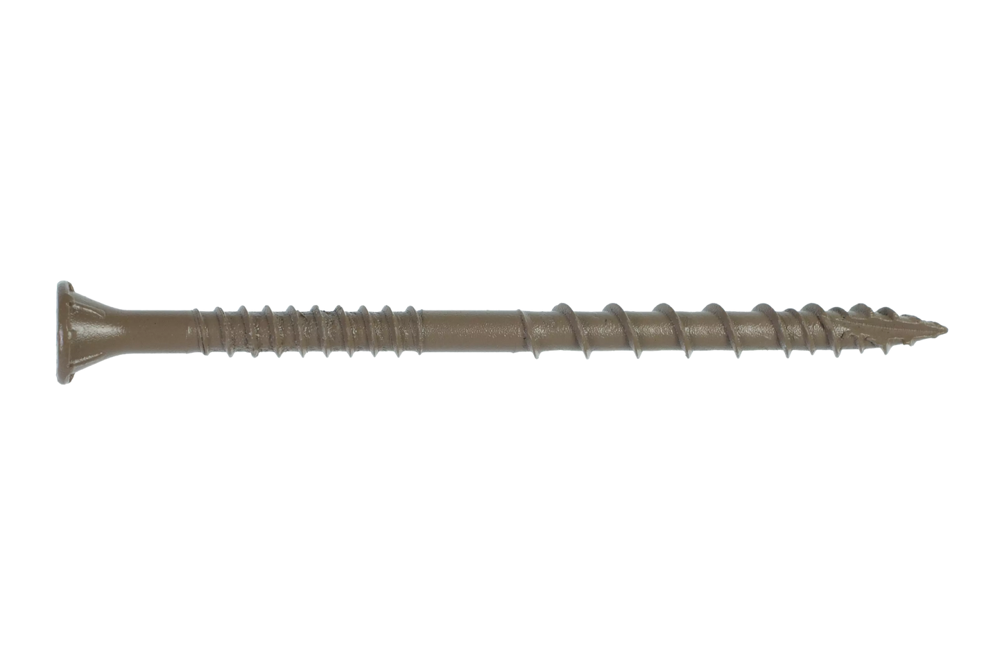 Simpson Strong-Tie DSVT3R1LB Deck-Drive™ DSV WOOD Screw — #10 x 3 in. T-25, Flat Head, Quik Guard®, Tan (1 lb.)
