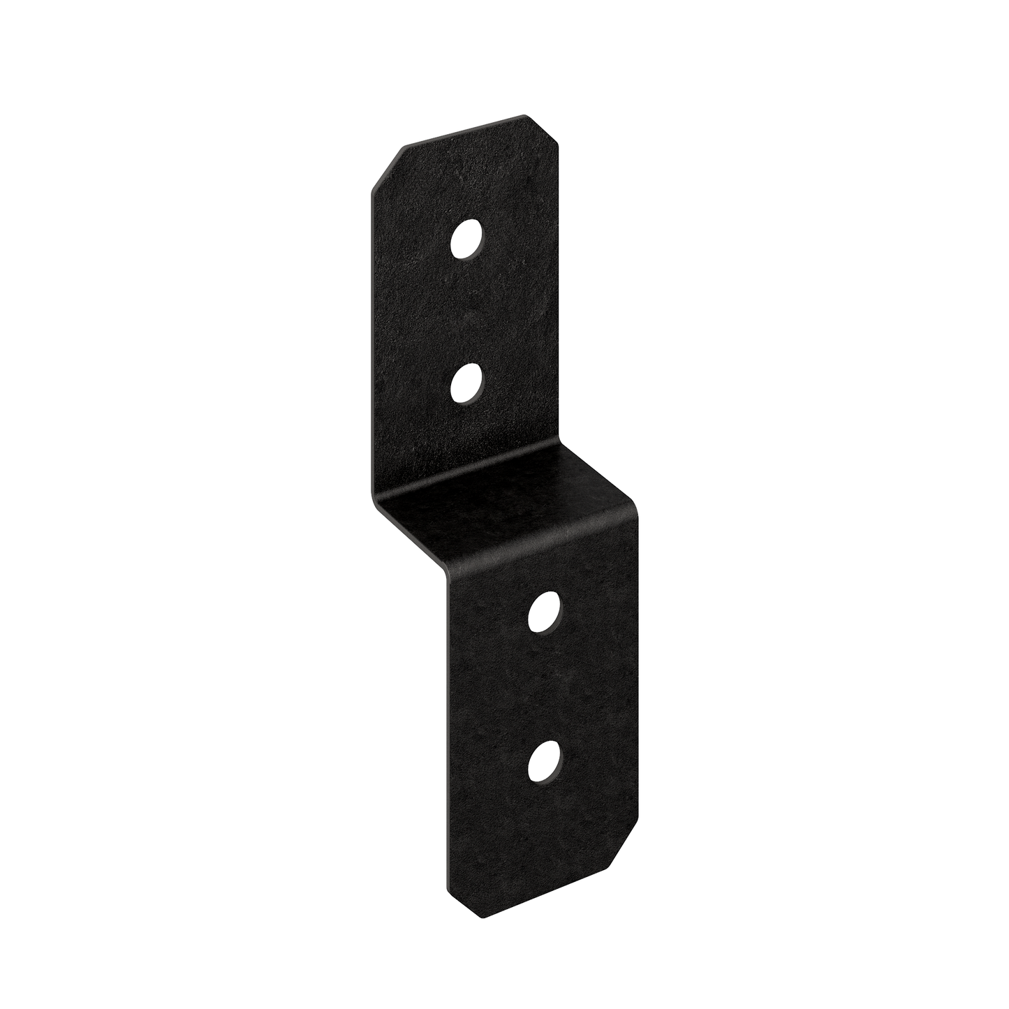 Simpson Strong-Tie APVDJT2R-4 Outdoor Accents® Avant Collection™ 3-in. ZMAX®, Black Powder-Coated Deck Joist Tie for Rough 2x (Pack of 24)