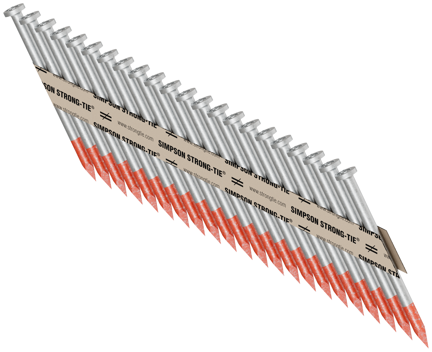 Simpson Strong-Tie N10DHDGPT2500 Strong-Drive® 33° SCN SMOOTH-SHANK CONNECTOR Nail — 2-1/2 in. x .148 in. HDG (2500-Qty)