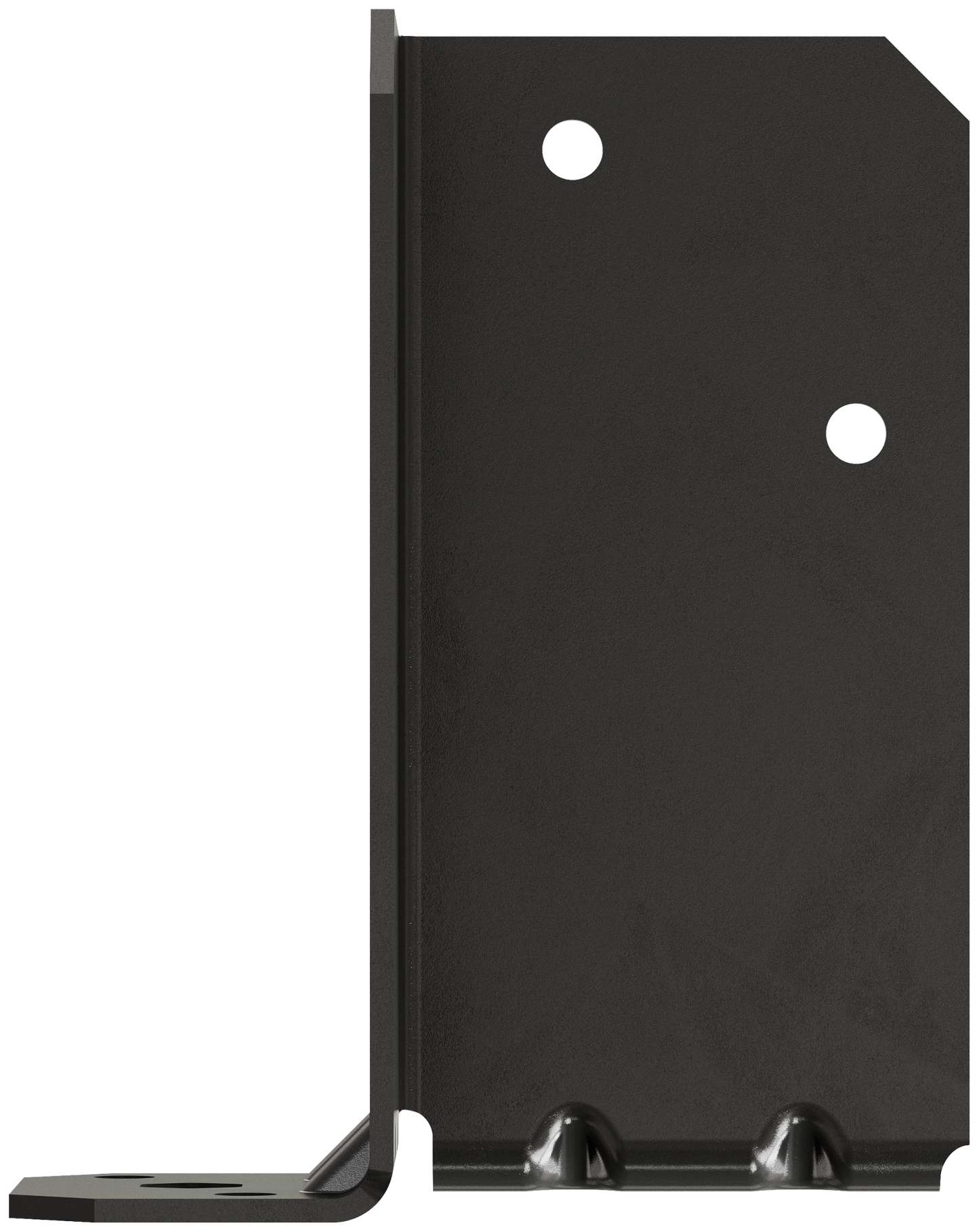 Simpson Strong-Tie RPBPC Outdoor Accents® RPBPC ZMAX®, Black Powder-Coated Retrofit Post Base for Double 2x4