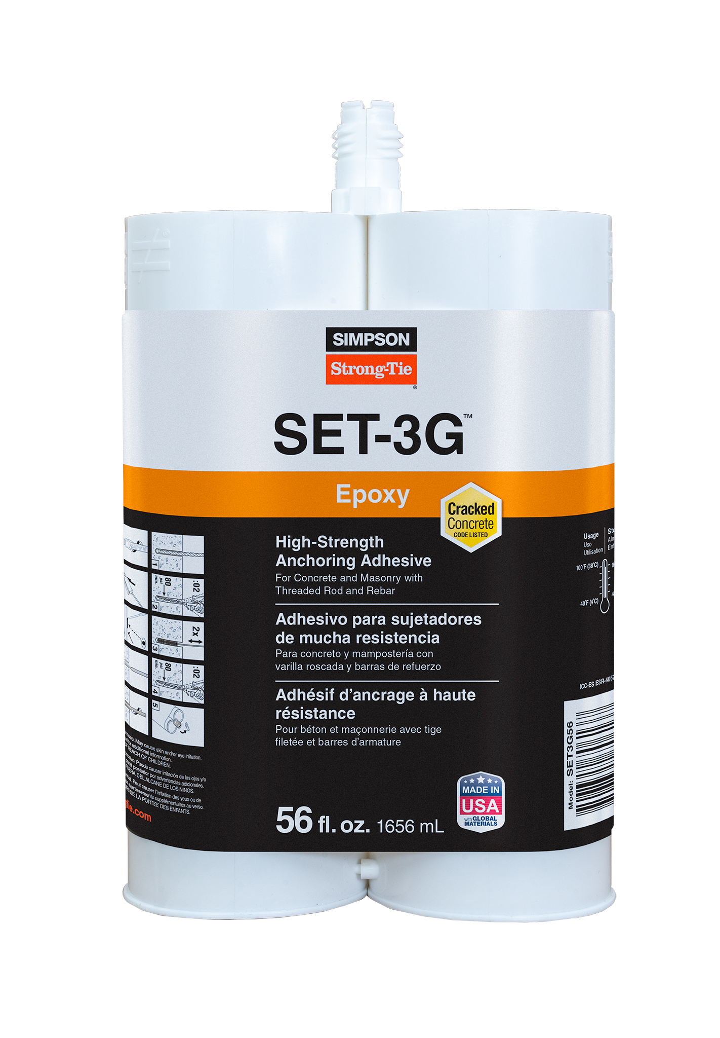 Simpson Strong-Tie SET3G56 SET-3G® 56 oz. High-Strength Epoxy Adhesive
