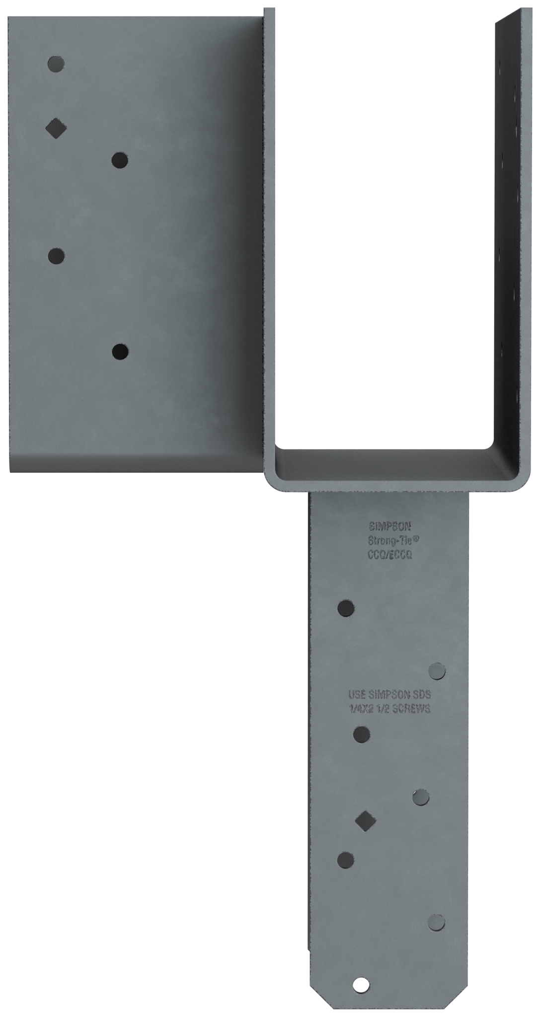 Simpson Strong-Tie ECCLLQ444SDS ECCLLQ L-Shape End Column Cap for 4x Beams, 4x Post w/ SDS Screws, Skewed Left