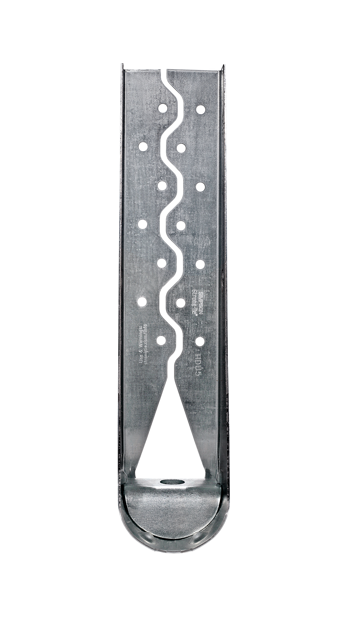 Simpson Strong-Tie HDU5-SDS2.5 HDU 13-3/16 in. Galvanized Predeflected Holdown with Strong-Drive® SDS Screws (Pack of 15)