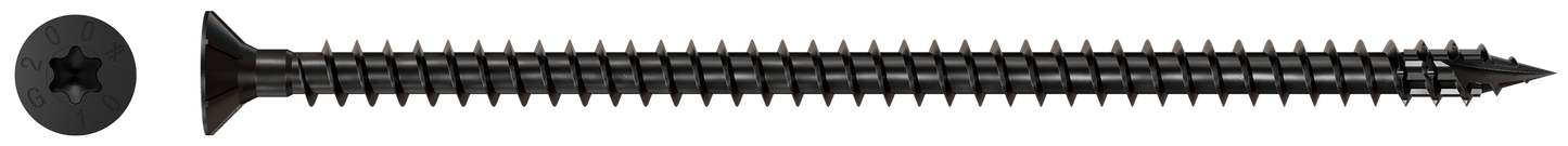 Simpson Strong-Tie SDCF10X200-R30 Strong-Drive® SDCF TIMBER-CF Screw — 0.390 in. x 7-7/8 in. T50, E-Coat® (30-Qty) (Pack of 240)