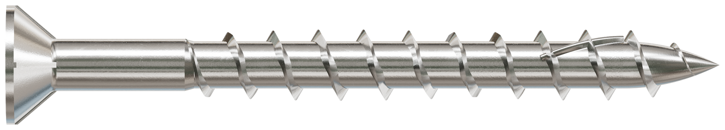 Simpson Strong-Tie S10200WP1 Deck-Drive™ DWP WOOD SS Screw — #10 x 2 in. T-25, Flat Head, Type 305 (1 lb.) (Pack of 10)