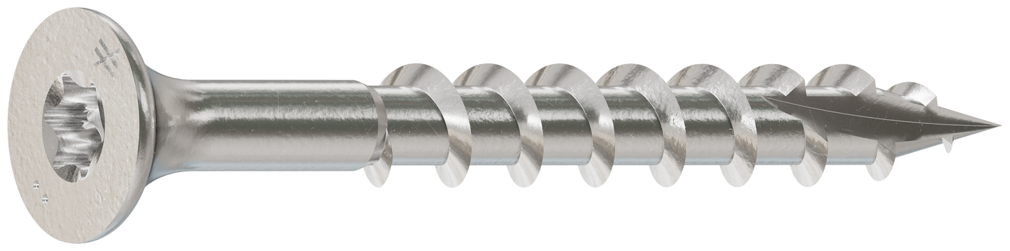 Simpson Strong-Tie S08162DT1 Bugle-Head Wood Screw, 6-Lobe Drive — #8 x 1-5/8-in. T20, Type 305 (1 lb.)