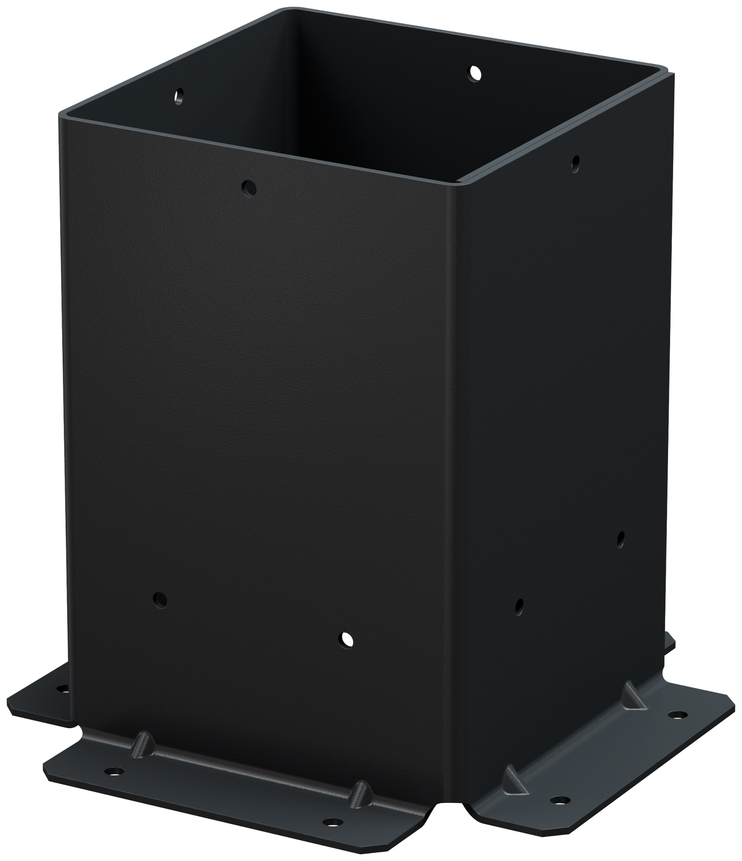 Simpson Strong-Tie SAGE-B66-KT2 Outdoor Accents® Sage System™ Black Powder-Coated Post Base for 6x6 with Screws (2-Qty) (Pack of 36)