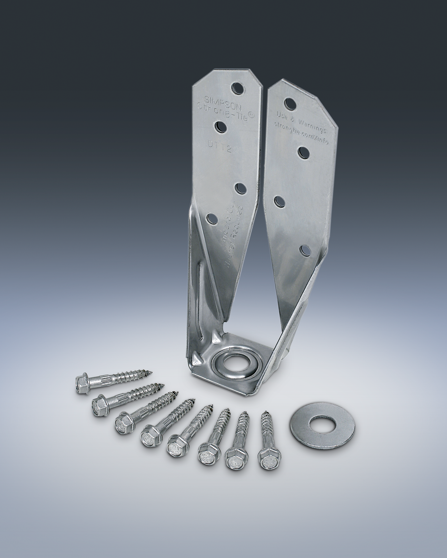 Simpson Strong-Tie DTT2SS DTT2SS™ Stainless-Steel Deck Tension Tie for 2x with 1-1/2 in. SDS Screws