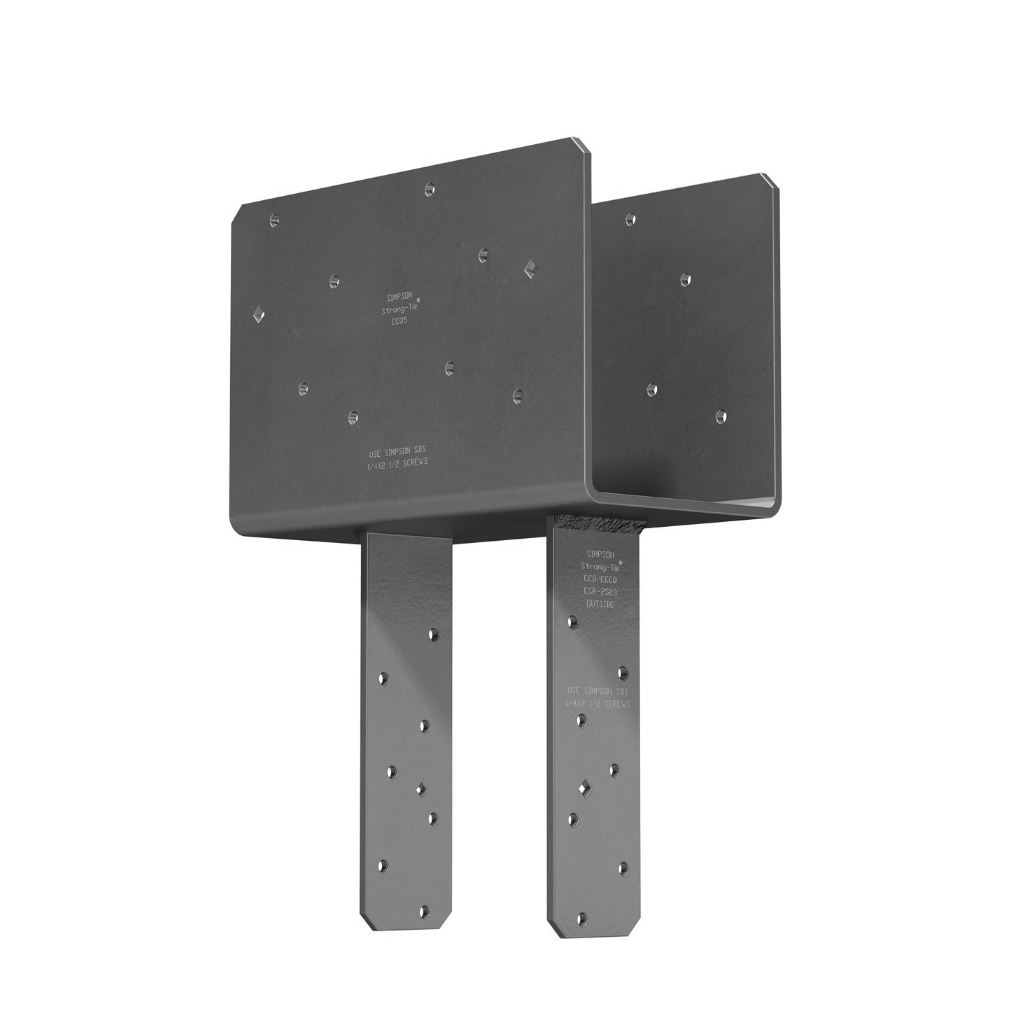 Simpson Strong-Tie CCQ5-6SDS2.5 CCQ™ Column Cap for 5-1/8 in. Beam, 6x Post with Strong-Drive® SDS Screws