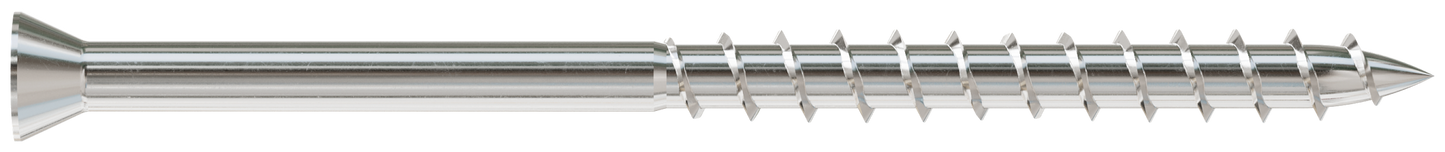 Simpson Strong-Tie S07250WP1 Deck-Drive™ DWP WOOD SS Screw — #7 x 2-1/2 in. T-15, Trim Head, Type 305 (1 lb.)