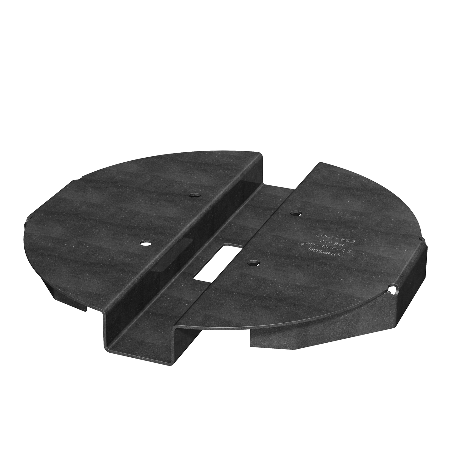Simpson Strong-Tie PBV10PC PBV 10-in. Black Powder-Coated Hidden Standoff Post Base for Viga Post (Pack of 6)