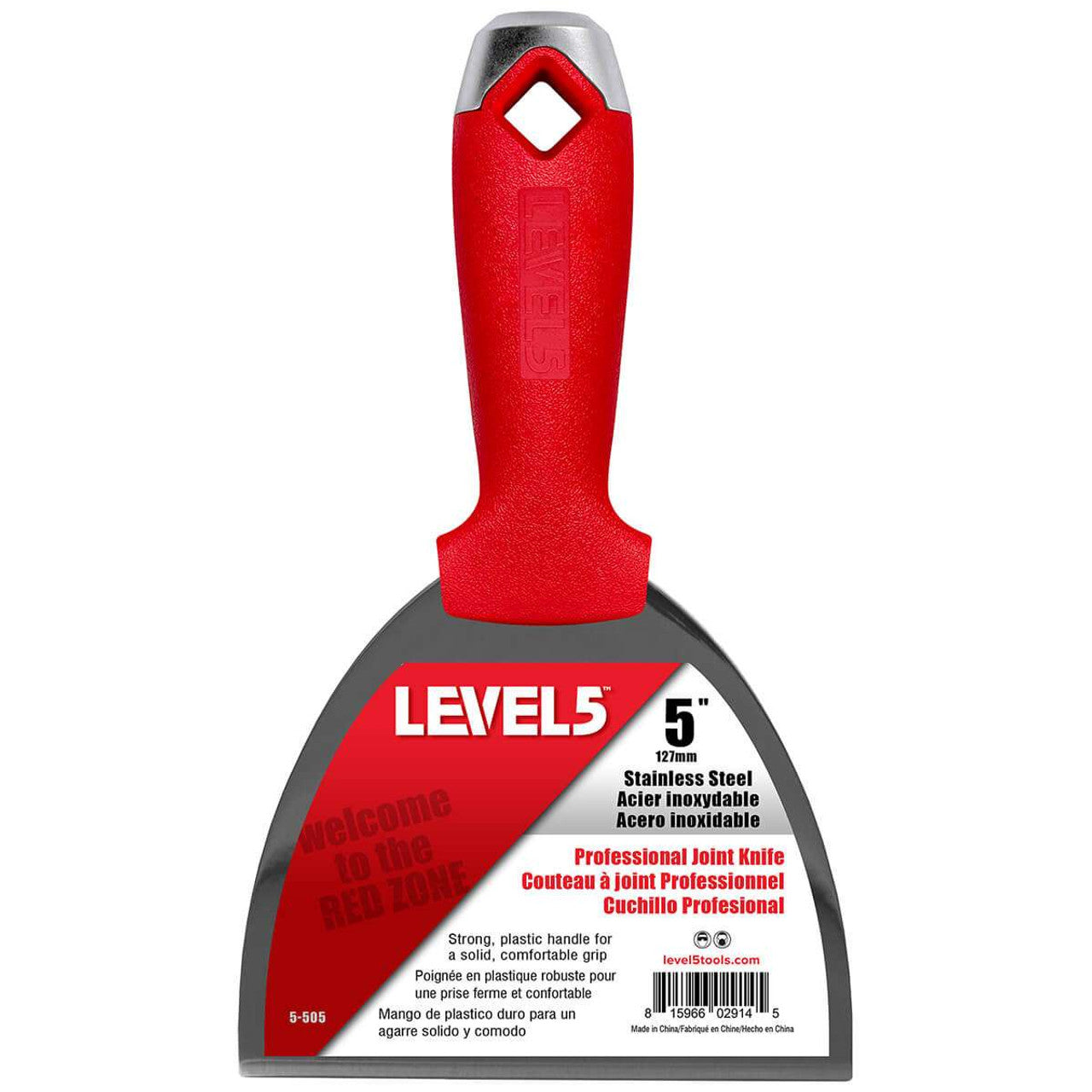 Level 5 Tools 5-505 5" Stainless Steel Joint Knife w/ Composite Handle