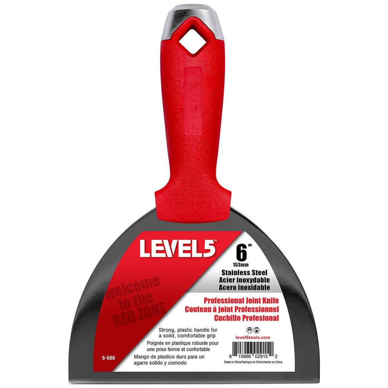 Level 5 Tools 5-506 6" Stainless Steel Joint Knife w/ Composite Handle