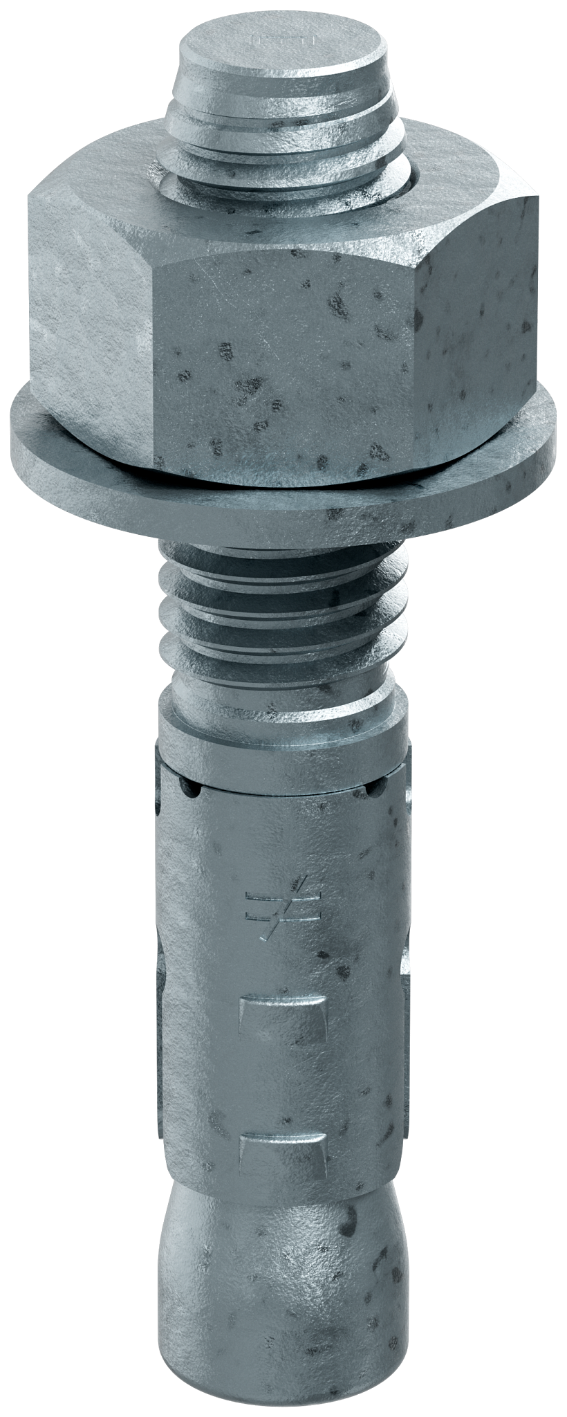 Simpson Strong-Tie STB2-62312MGF20 Strong-Bolt® 2 — 5/8 in. x 3-1/2 in. Mechanically Galvanized Wedge Anchor, Fully Assembled (20-Qty)