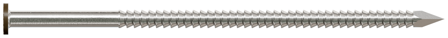 Simpson Strong-Tie S10SNDB1 Painted Siding Nail — 3 in. x .113 in. Type 304 Stainless Steel, Dark Brown (1 lb.) (Pack of 10)