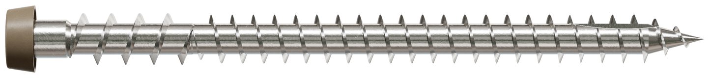 Simpson Strong-Tie DCU234MB316BR05 Deck-Drive™ DCU COMPOSITE Screw — #10 x 2-3/4 in. T20, Type 316, Brown 05 (1750-Qty)