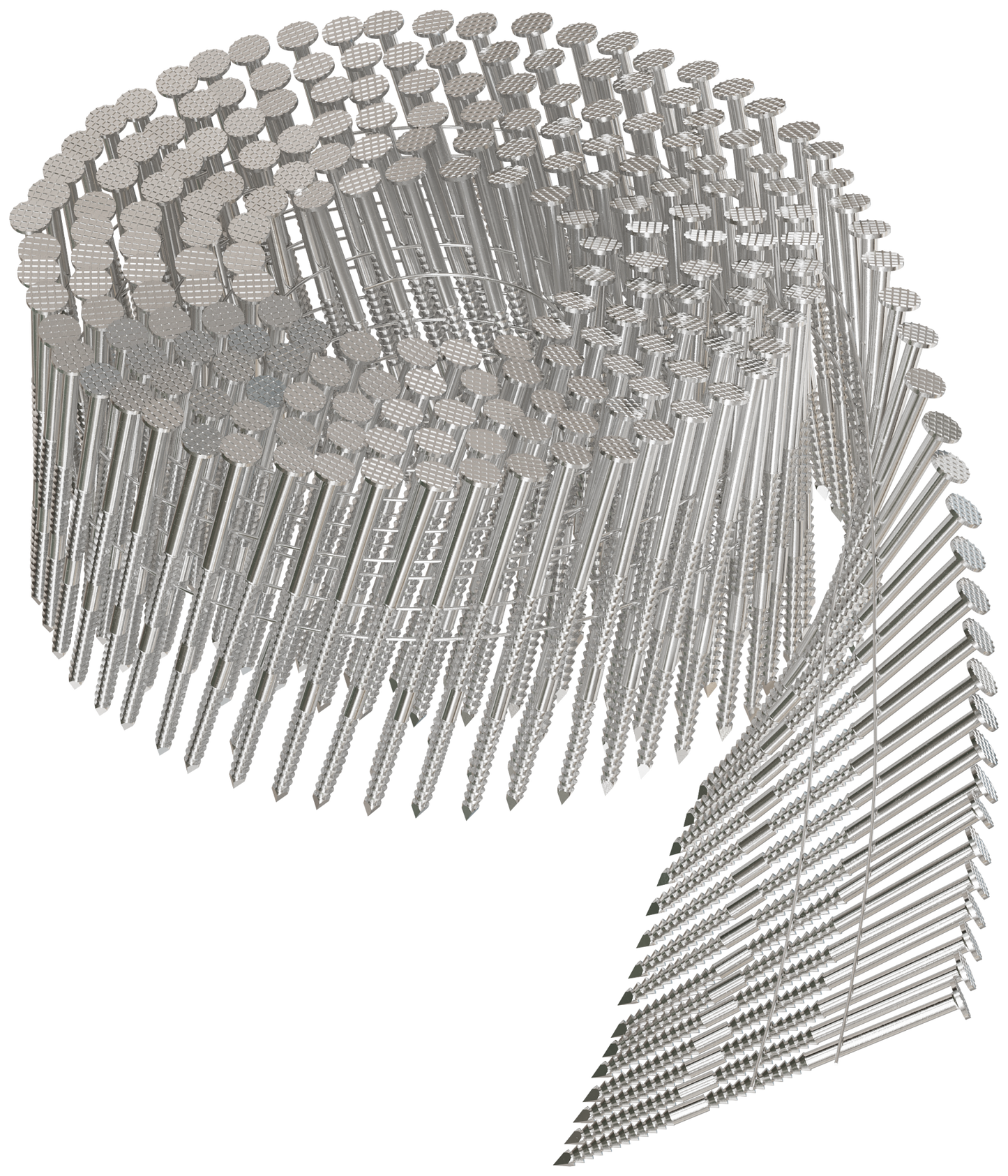 Simpson Strong-Tie S13A225SNBP 15° Wire Coil, Full Round Head, Ring-Shank Siding Nail — 2-1/4 in. Type 304 (900-Qty) (Pack of 192)