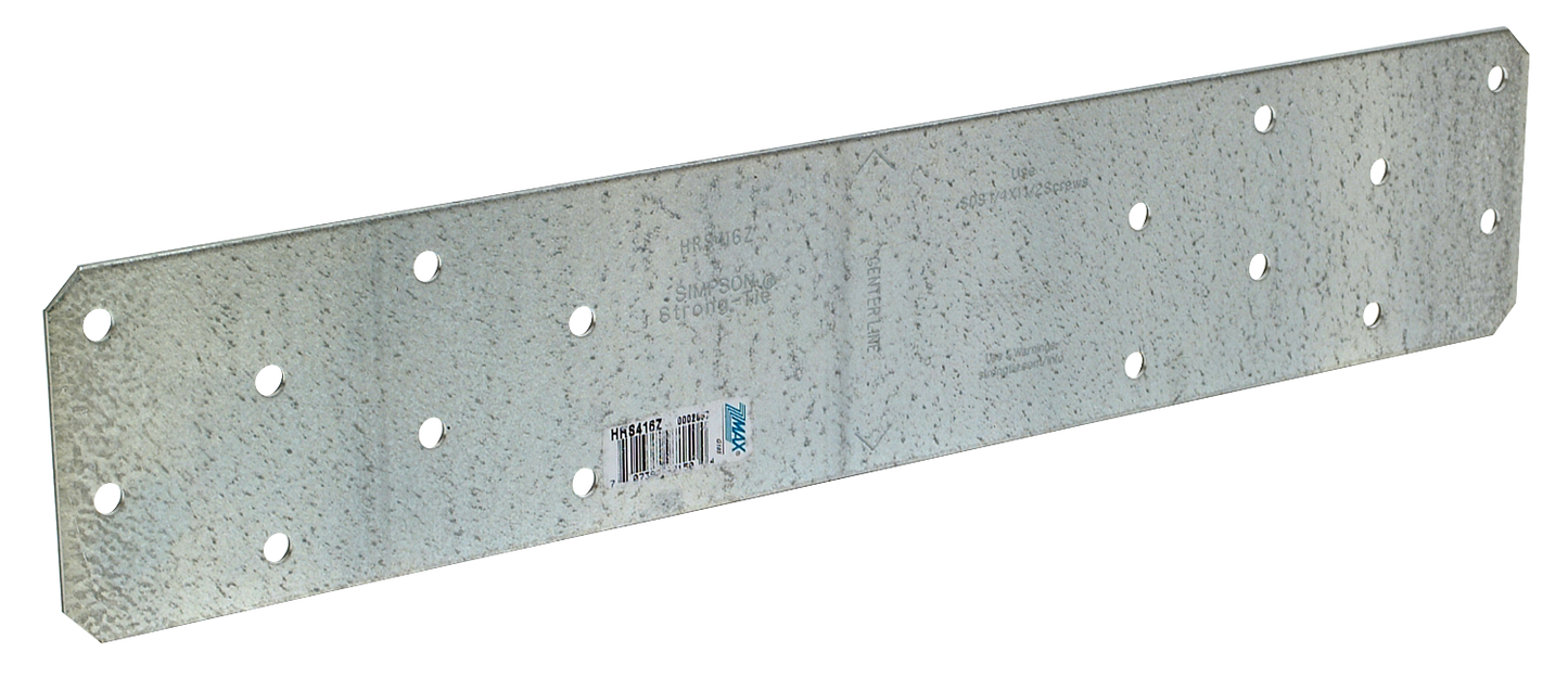 Simpson Strong-Tie HRS416Z HRS 16 in. 12-Gauge ZMAX® Galvanized Heavy Strap Tie (Pack of 1560)