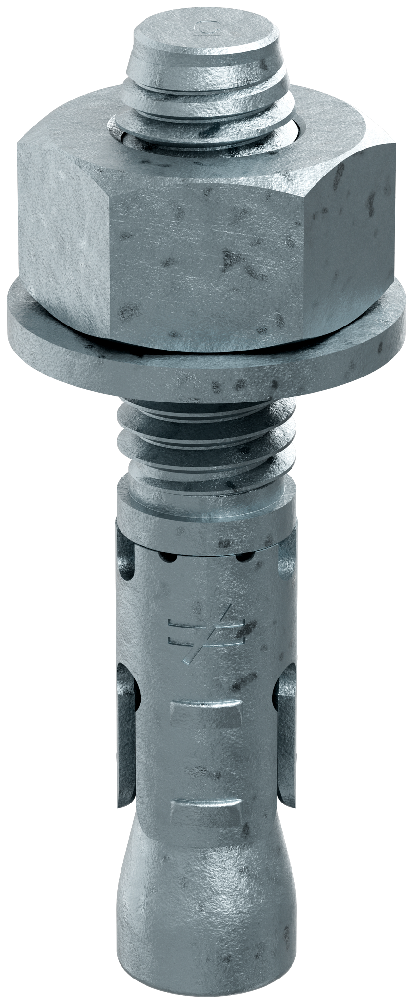 Simpson Strong-Tie STB2-50234MGF25 Strong-Bolt® 2 — 1/2 in. x 2-3/4 in. Mechanically Galvanized Wedge Anchor, Fully Assembled (25-Qty)