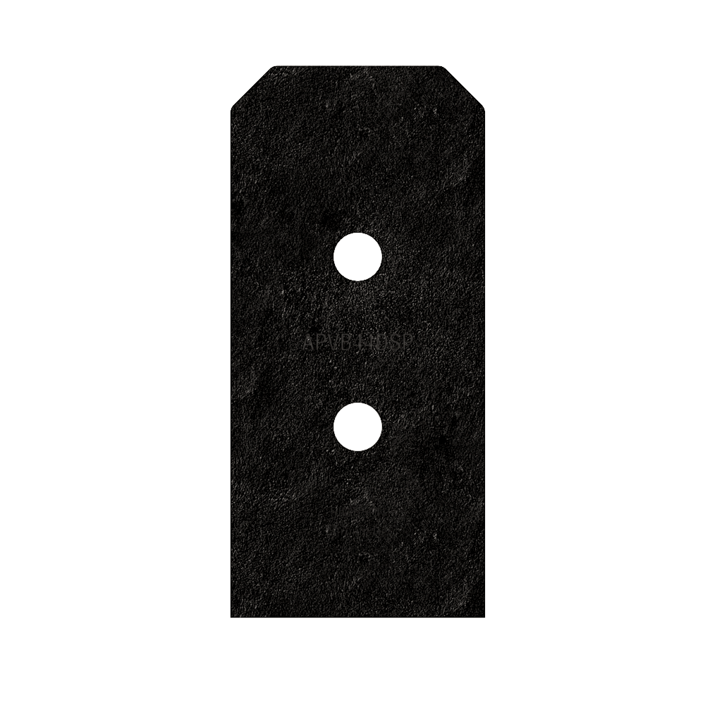 Simpson Strong-Tie APVB44DSP Outdoor Accents® Avant Collection™ ZMAX®, Black Post Base Side Plate for 4x (Qty-2) (Pack of 8)