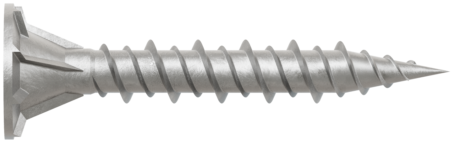 Simpson Strong-Tie CB3BLGHL114S CB3BLGHL Fiber-Cement Board Screw (Collated)— #9 x 1-1/4 in. #3 SQU (1500-Qty)