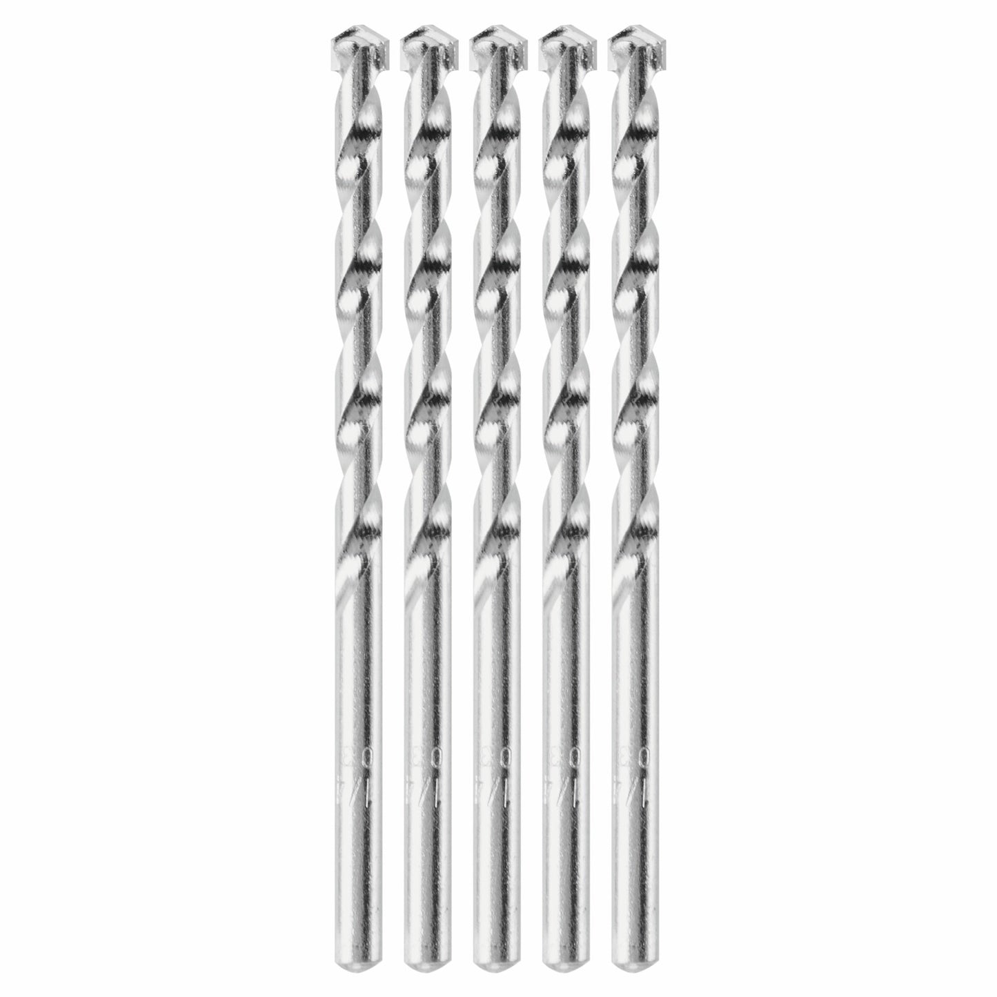 BOSCH BM5205 5 pc. 1/4 In. X 2 In. X 4 In. Fast Spiral Rotary Masonry Drill Bits