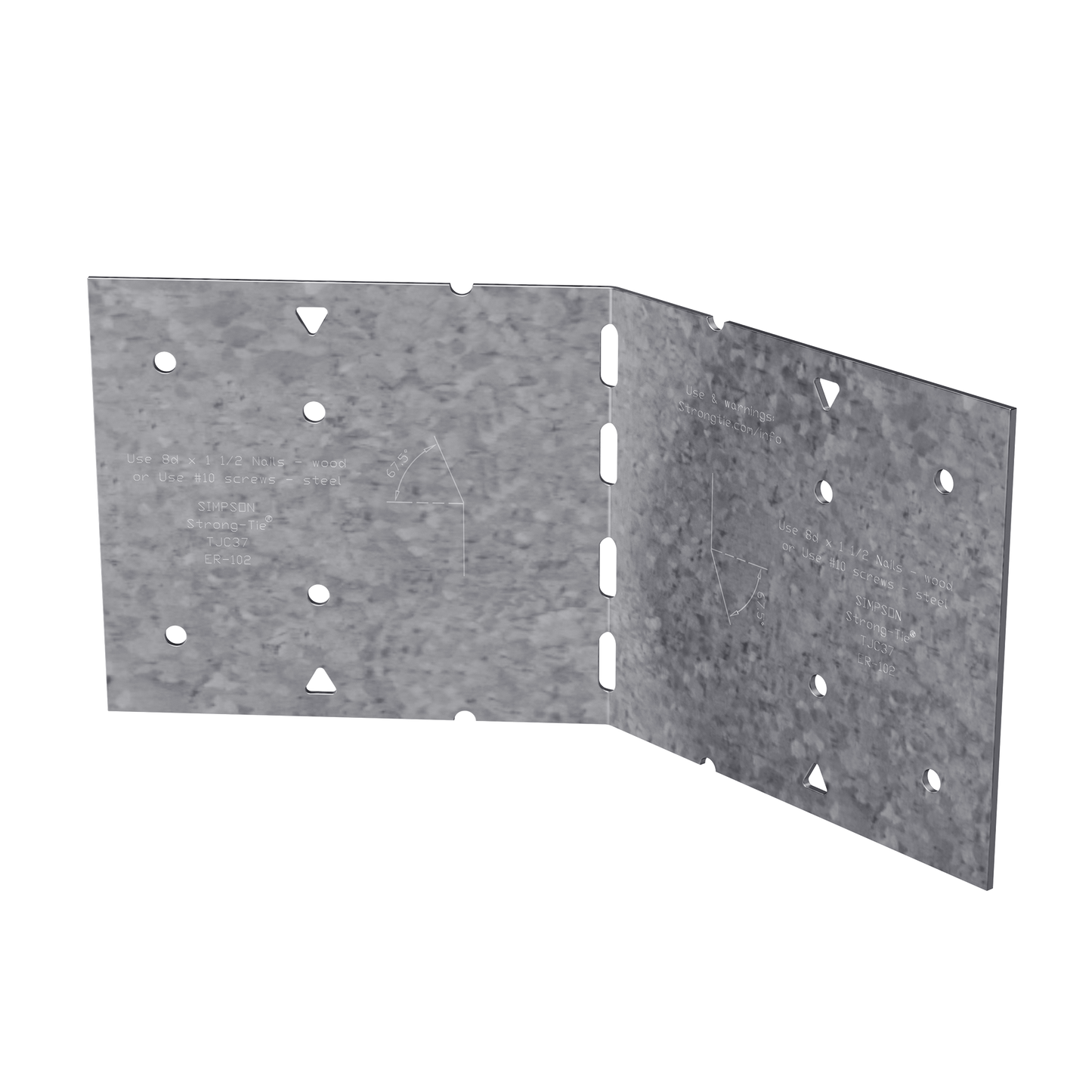 Simpson Strong-Tie TJC37 TJC 3-1/8 in x 7 in. Galvanized Jack Truss Connector