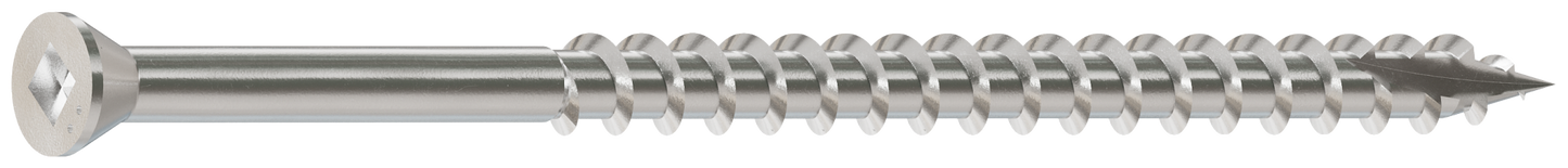 Simpson Strong-Tie S07C300FBP Trim-Head Screw, Square Drive — #7 x 3 in. #1 SQ, Type 305 (60-Qty)