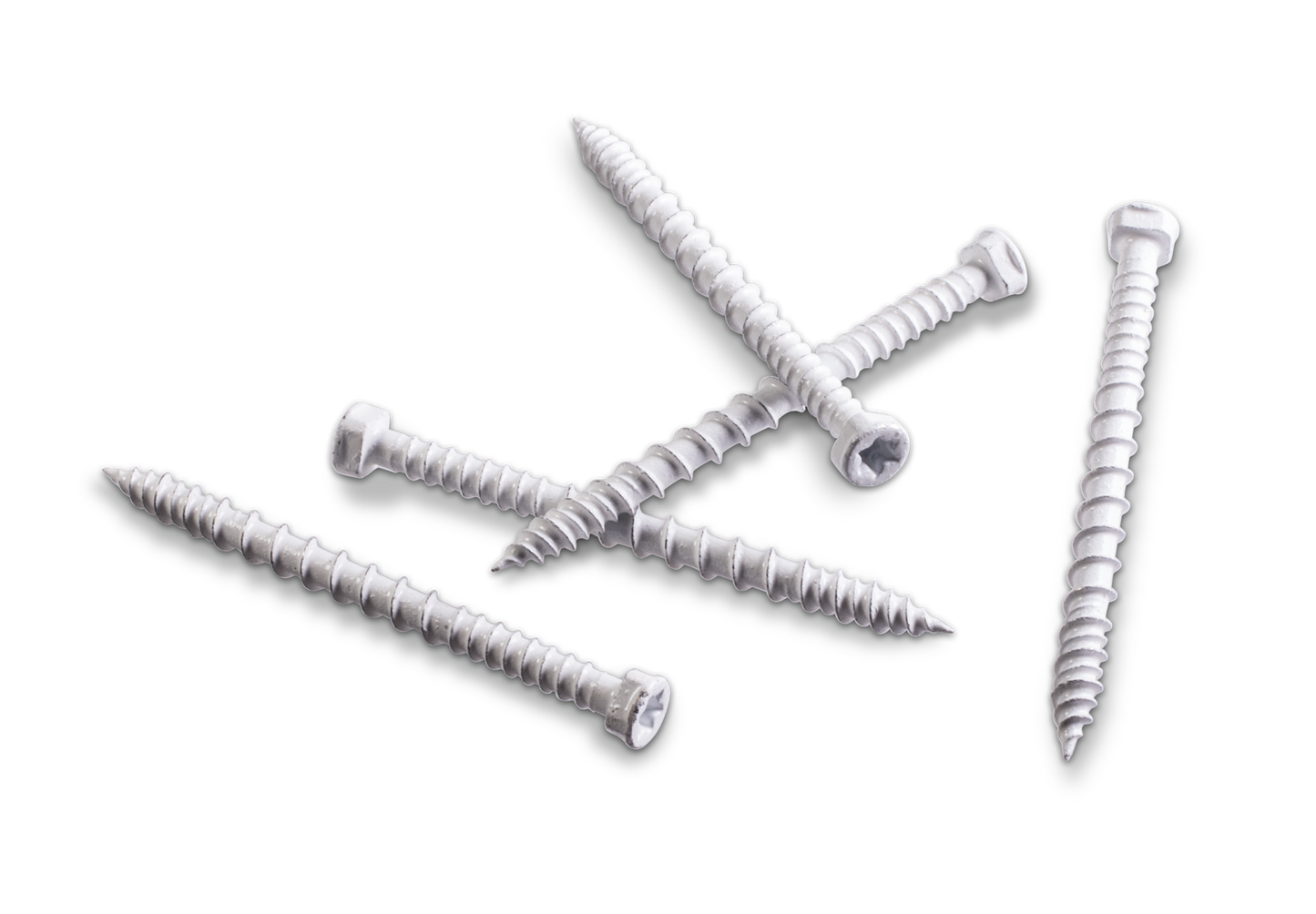 Simpson Strong-Tie TSV214R70WH01 PVC Trim-Board Screw — #8 x 2-1/4 in. T-20 6-Lobe, Exterior-Grade Coating, White (70-Qty) (Pack of 5)