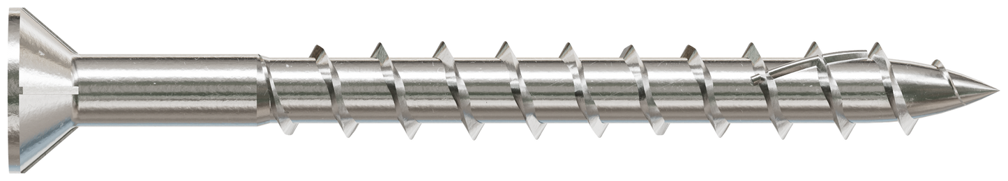 Simpson Strong-Tie S10250WP5 Deck-Drive™ DWP WOOD SS Screw — #10 x 2-1/2 in. T-25, Flat Head, Type 305 (5 lb.) (Pack of 6)