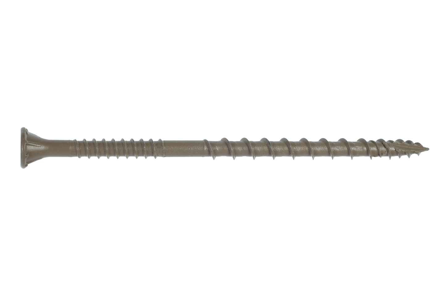Simpson Strong-Tie DSVT312R350 Deck-Drive™ DSV WOOD Screw — #10 x 3-1/2 in. T-25, Flat Head, Quik Guard®, Tan (350-Qty) (Pack of 300)