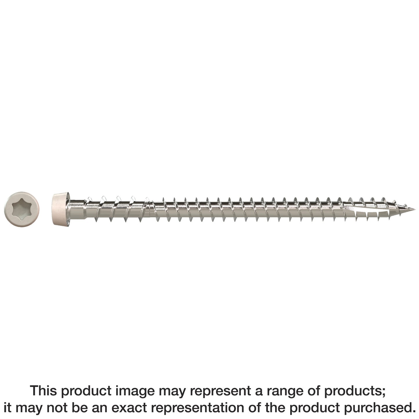 Simpson Strong-Tie DCU234S316GR05 Deck-Drive™ DCU COMPOSITE Screw (Collated) — #10 x 2-3/4 in. Type 316, Gray 05 (1000-Qty)