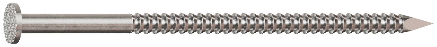 Simpson Strong-Tie S10PTD5 Preservative-Treated Wood Decking Nail, Ring Shank — 3 in. x .131 in. Type 304 (5 lb.) (Pack of 6)