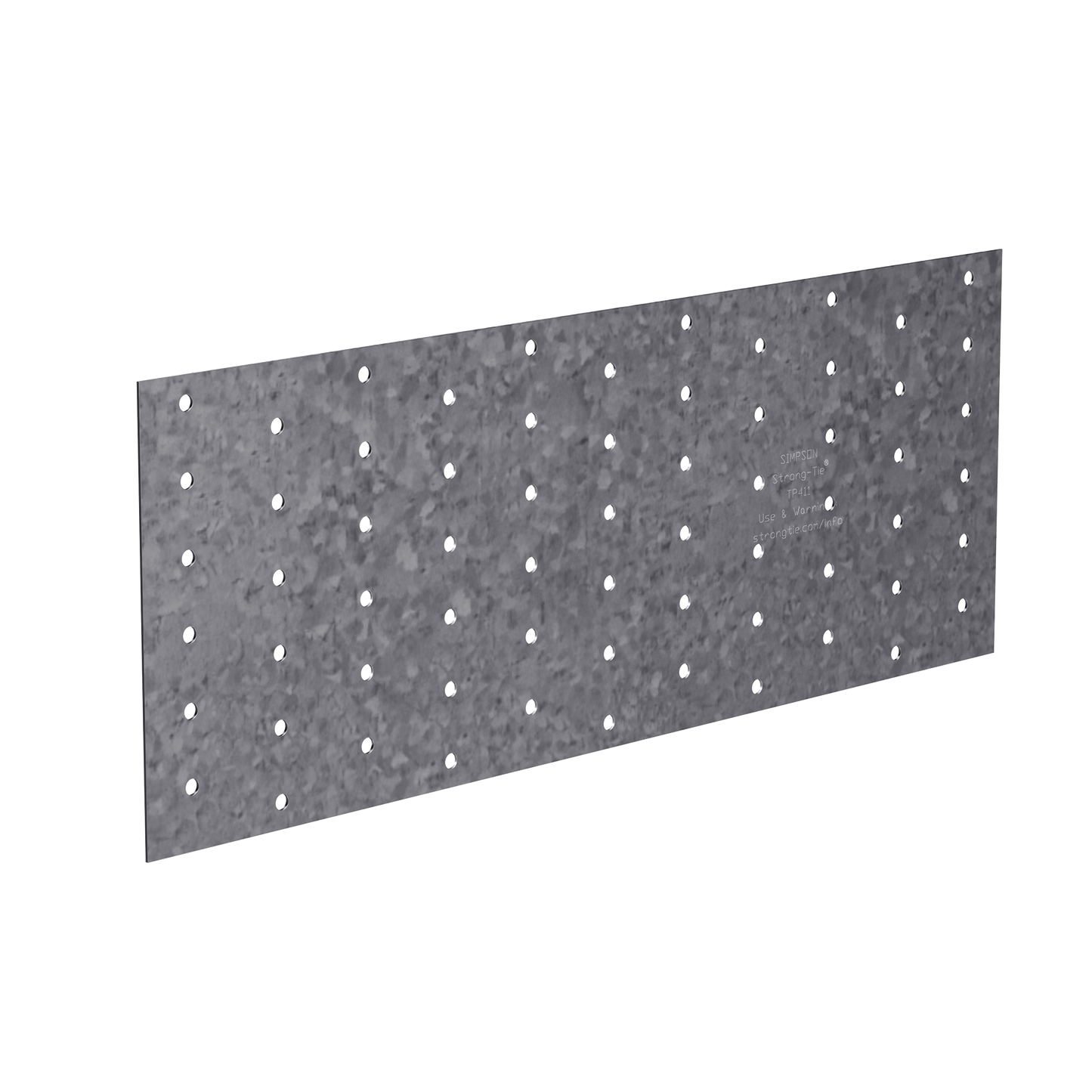 Simpson Strong-Tie TP411 TP 4-1/8 in. x 11 in. 20-Gauge Galvanized Tie Plate