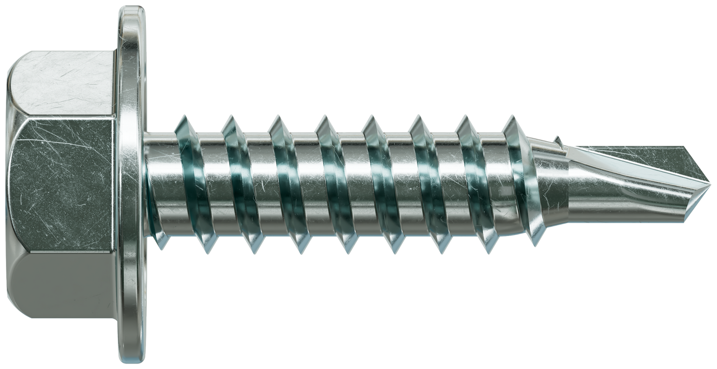 Simpson Strong-Tie XU34B1016-5K Strong-Drive® Self-Drilling X Metal Screw — #10 x 3/4 in. 5/16 Hex, Clear Zinc (5000-Qty)