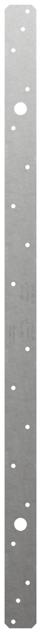 Simpson Strong-Tie MSTA24SS MSTA 24-in. 18-Gauge Stainless-Steel Medium Strap Tie (Pack of 50)