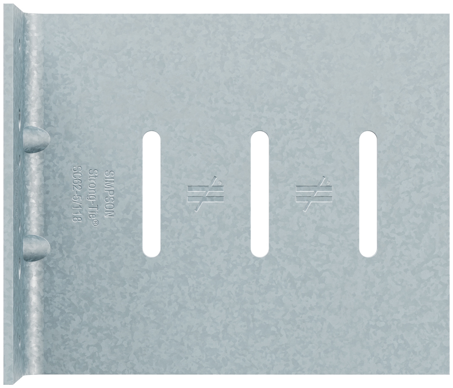 Simpson Strong-Tie SC62-5/118-KT25 SC 6 in. 10 ga. Bypass Framing Slide-Clip Connector w/ Screws (Qty-25)