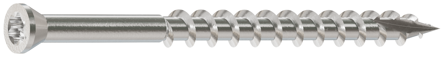 Simpson Strong-Tie T08250FT1 Trim-Head Screw, 6-Lobe Drive — #8 x 2-1/2 in. T-15 Type 316 (1 lb.) (Pack of 800)