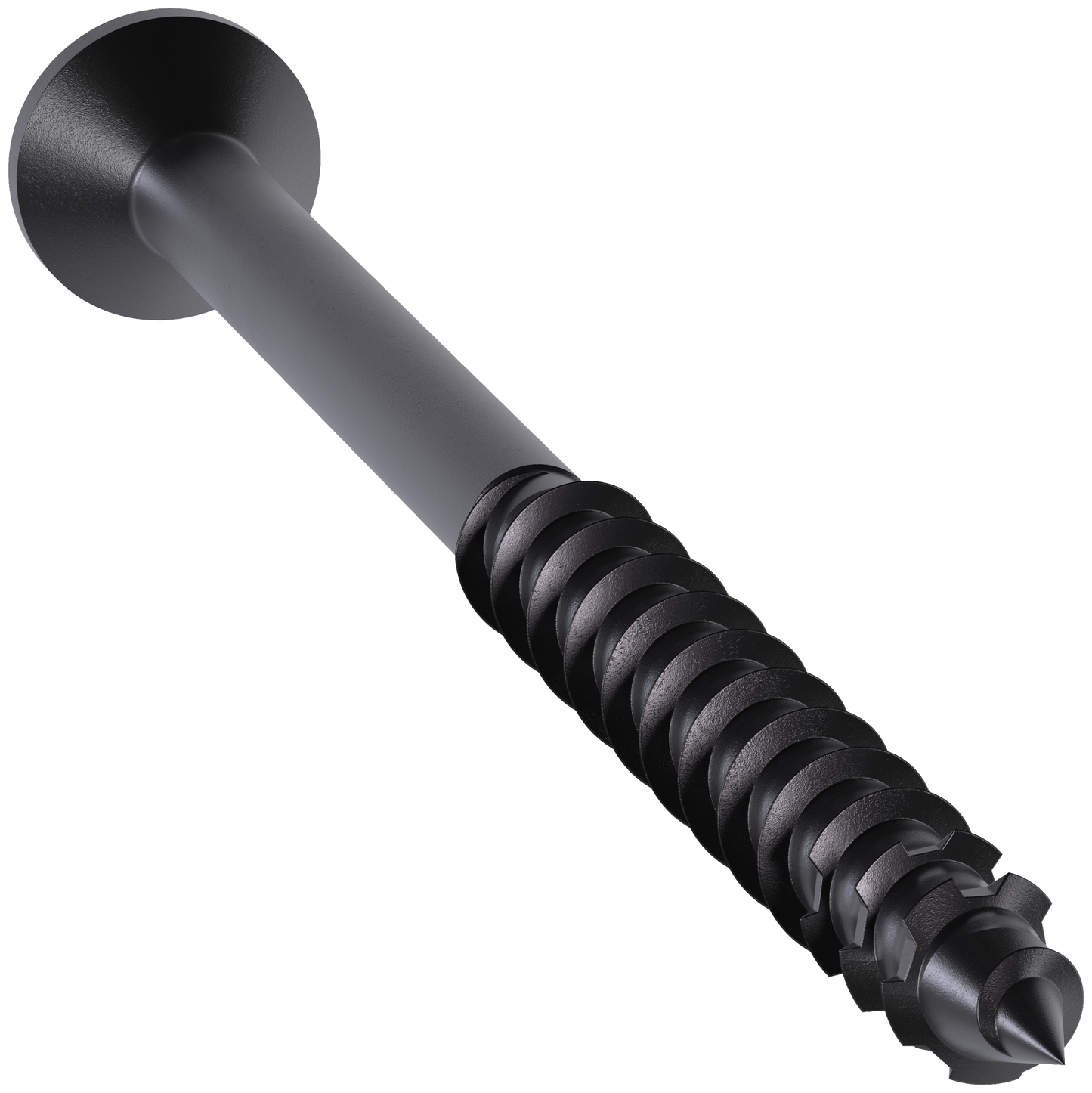 Simpson Strong-Tie TNTBL18314TF Titen Turbo™ — 3/16 in. x 3-1/4 in. 6-Lobe Flat-Head Concrete and Masonry Screw, Black (100-Qty) (Pack of 4)