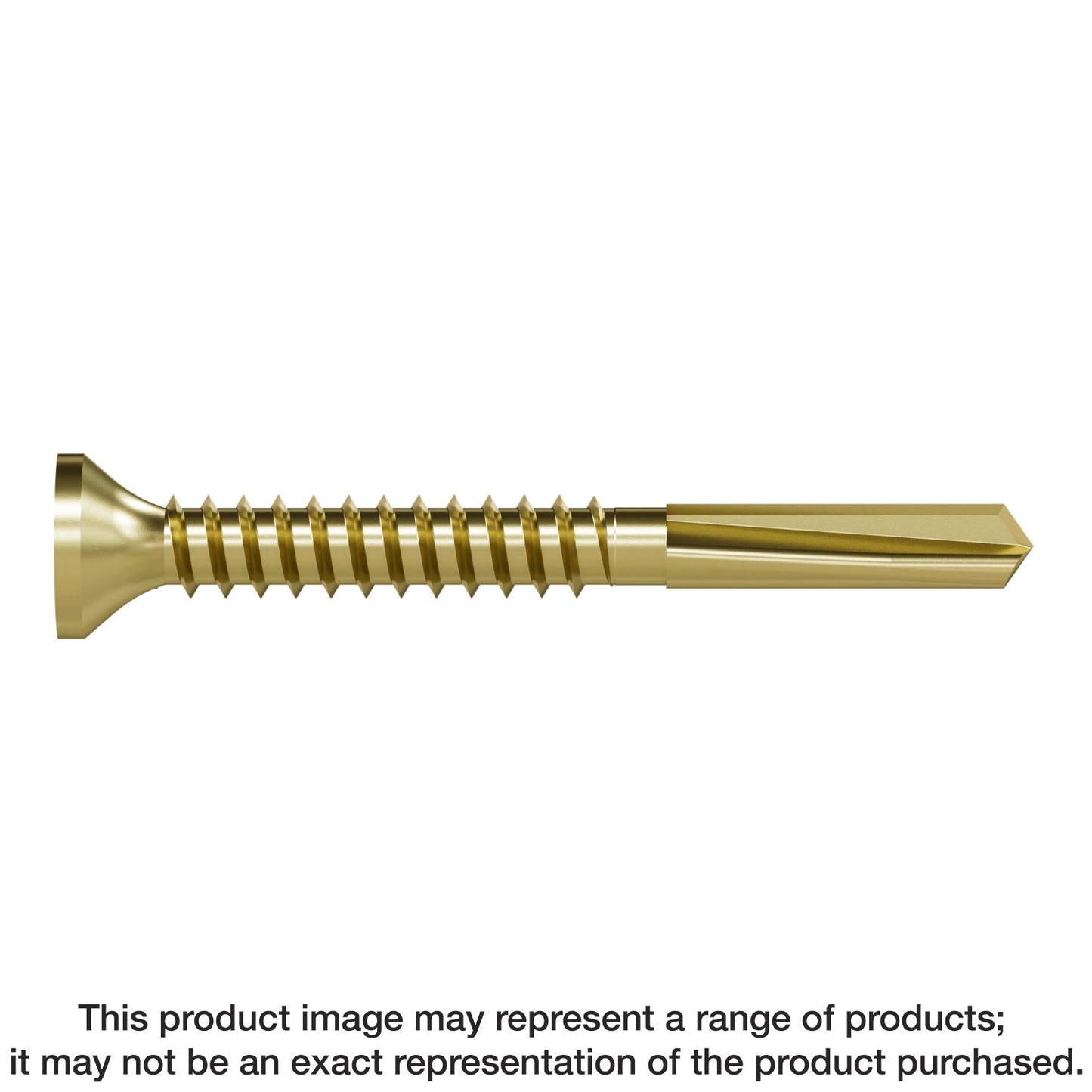 Simpson Strong-Tie PPHD134S1016 Strong-Drive® PPHD SHEATHING-TO-CFS Screw (Collated) — #10 x 1-3/4 in. T25, Yellow Zinc (2000-Qty)