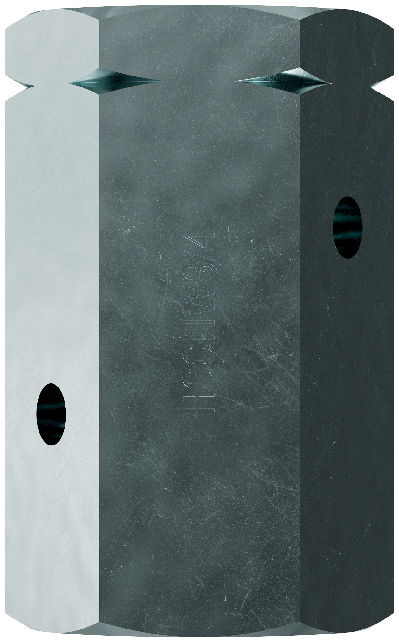 Simpson Strong-Tie HSCNW3/4 HSCNW 3/4 in. High-Strength Coupler Nut with Witness® Hole