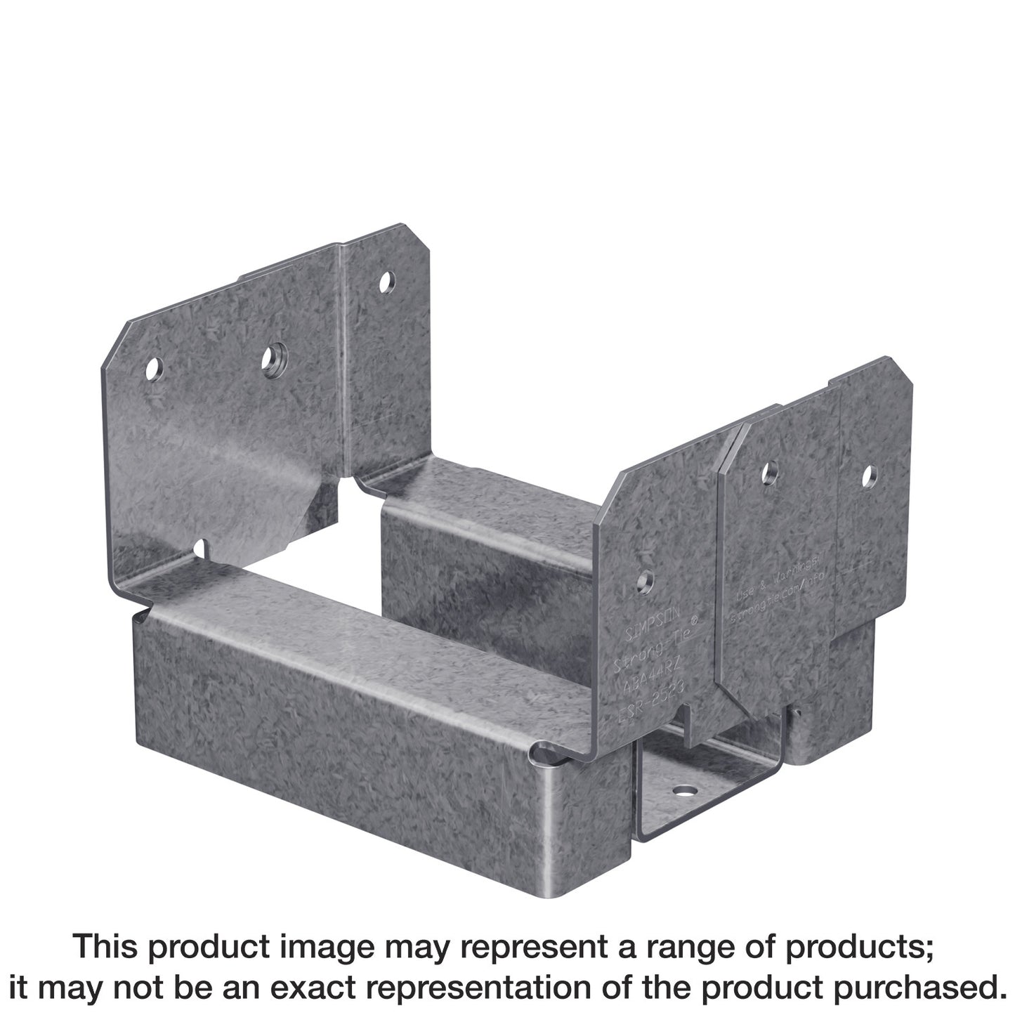 Simpson Strong-Tie ABA44RZ ABA ZMAX® Galvanized Adjustable Standoff Post Base for 4x4 Rough (Pack of 10)