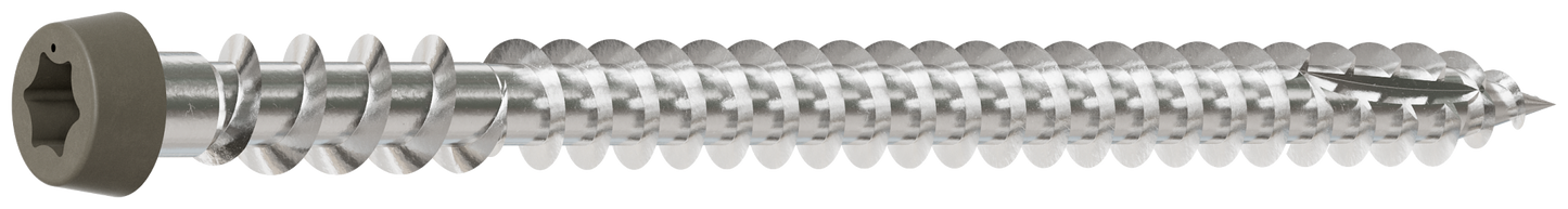 Simpson Strong-Tie DCU234MB316GR Deck-Drive™ DCU COMPOSITE Screw — #10 x 2-3/4 in. T20, Type 316, Gray (1750-Qty)