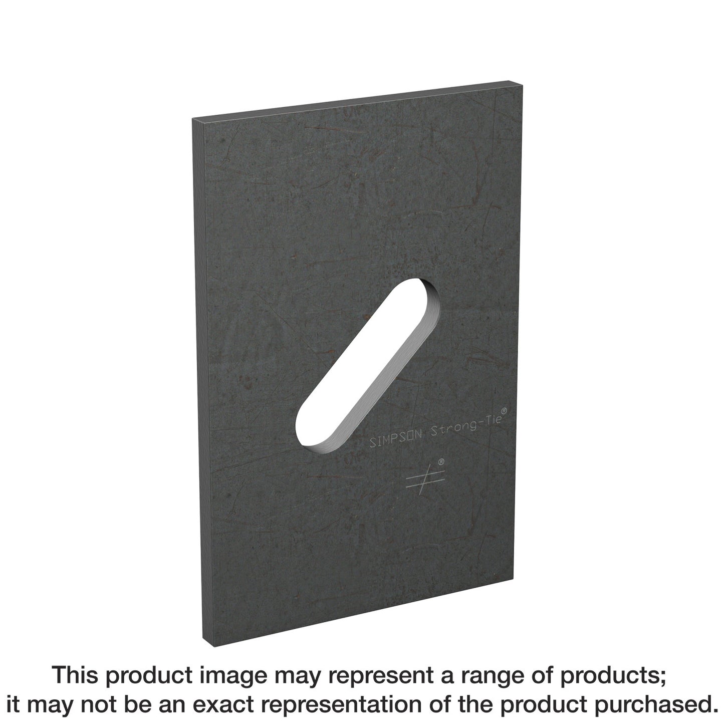 Simpson Strong-Tie BPS 5/8-3HDG BPS 3 in. x 3 in. HDG Slotted Bearing Plate with 5/8 in. Bolt Dia. (Pack of 50)
