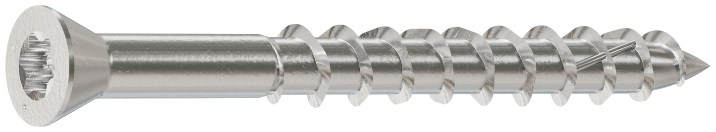 Simpson Strong-Tie T07162WP5 Deck-Drive™ DWP WOOD SS Screw — #7 x 1-5/8 in. T15, Trim Head, Type 316 (5 lb.) (Pack of 6)