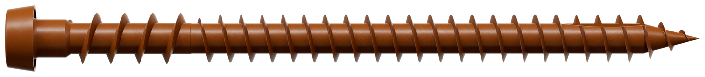 Simpson Strong-Tie DCU234TN01R350 Deck-Drive™ DCU COMPOSITE Screw — #10 x 2-3/4 in. T20, Quik Guard®, Tan 01 (350-Qty) (Pack of 6)