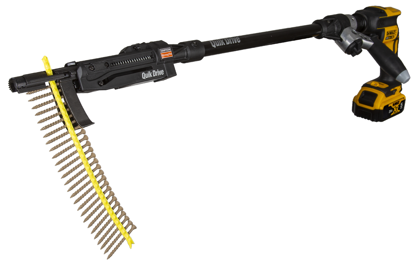 Simpson Strong-Tie PRO300SG2DC2K Quik Drive® Cordless PRO300SG2 Decking System w/ DeWalt® 2000 RPM Screwdriver Motor (Pack of 60)