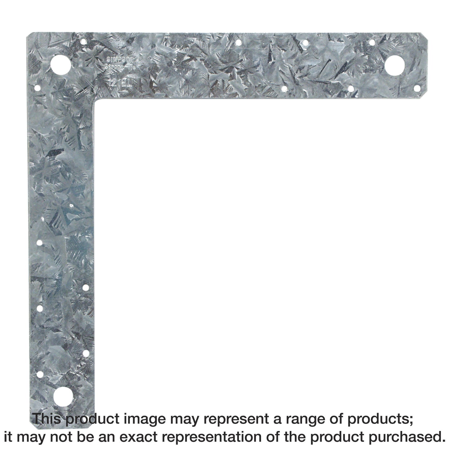 Simpson Strong-Tie 1212L 12 in. x 12 in. 14-Gauge Galvanized L Strap (Pack of 10)